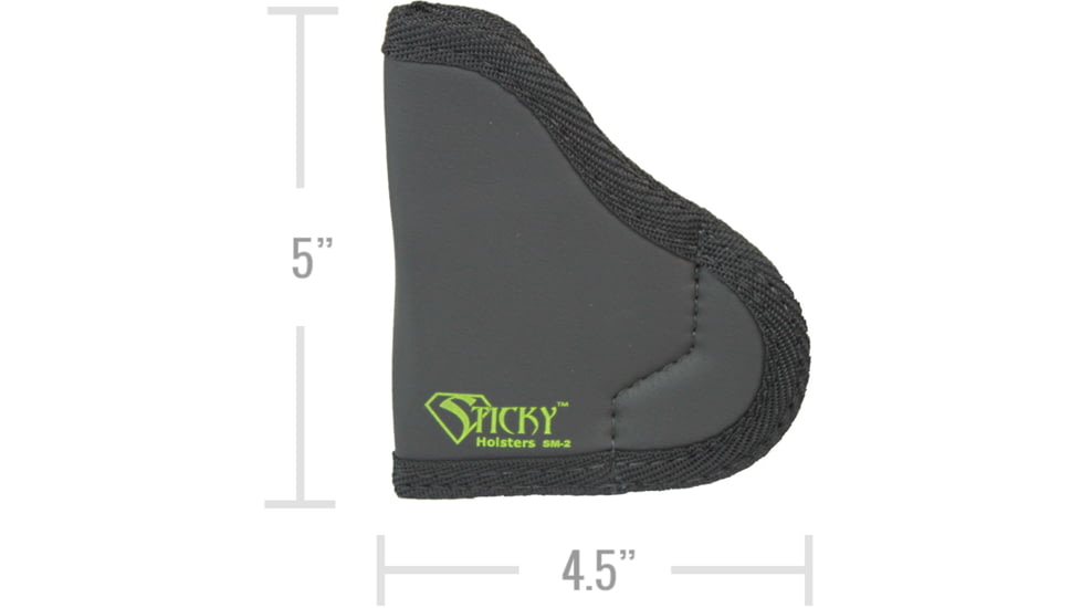Sticky Holsters SM-2 Holster, S&amp;W Bodyguard, Rug Lcp, Sig P238, Taurus Tcp, Ambidextrous, Black, Small, SM-2