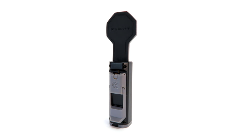 STKR Concepts FLEXIT 4.0 1x 18650 Lithium Rechargeable 1x CREE LED Pocket Light, 400 Lumens, Black/Grey, 00168