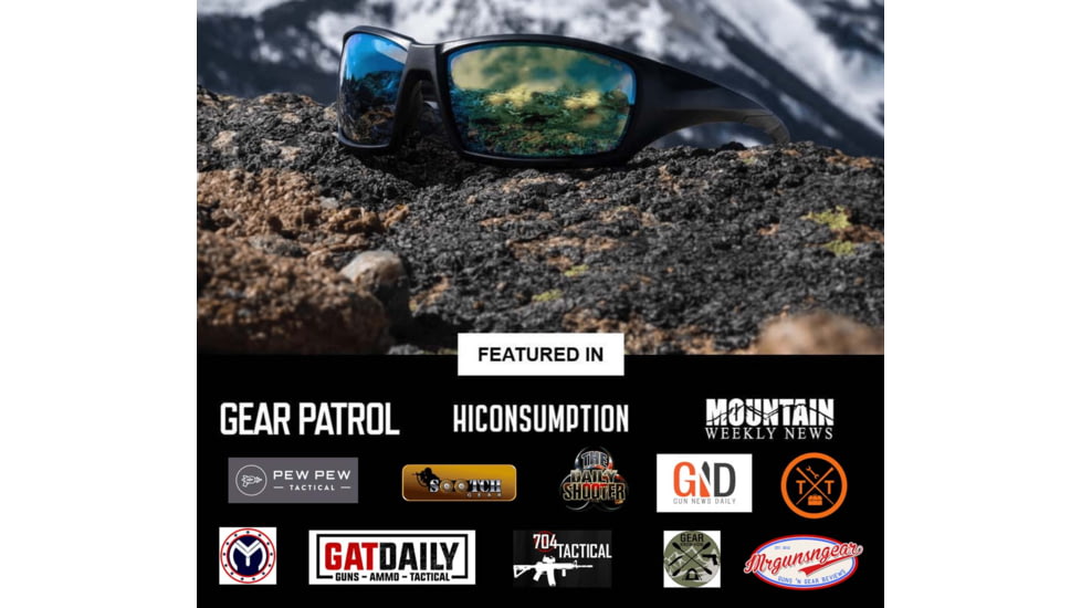 STNGR Ridge Ballistic Sunglasses, Matte Black/Smoke, Large/Extra Large, LC-43O4-RW0G