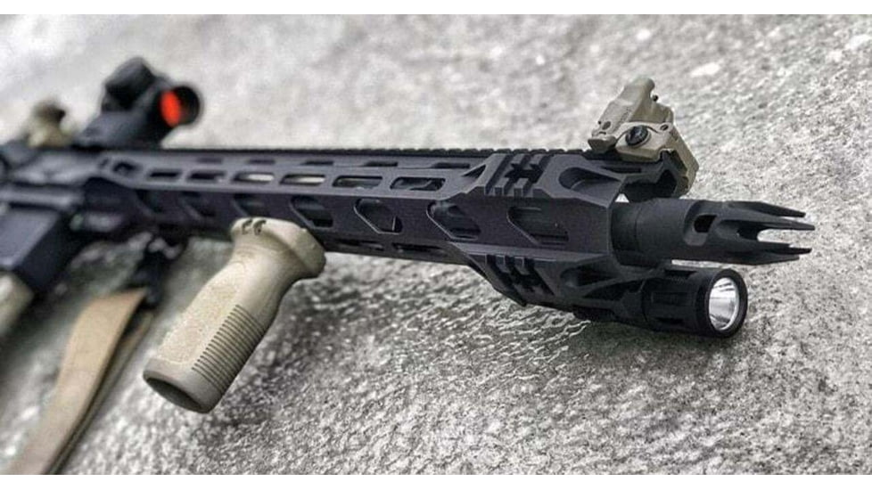 STNGR RPTR M-Lok Free Float Handguard for AR15/M4, Anodized Black, 15 in, 15RM