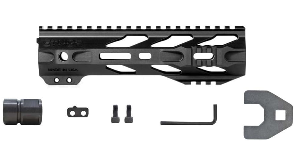STNGR RPTR M-Lok Free Float Handguard for AR15/M4, Anodized Black, 8.25 in, 8RM