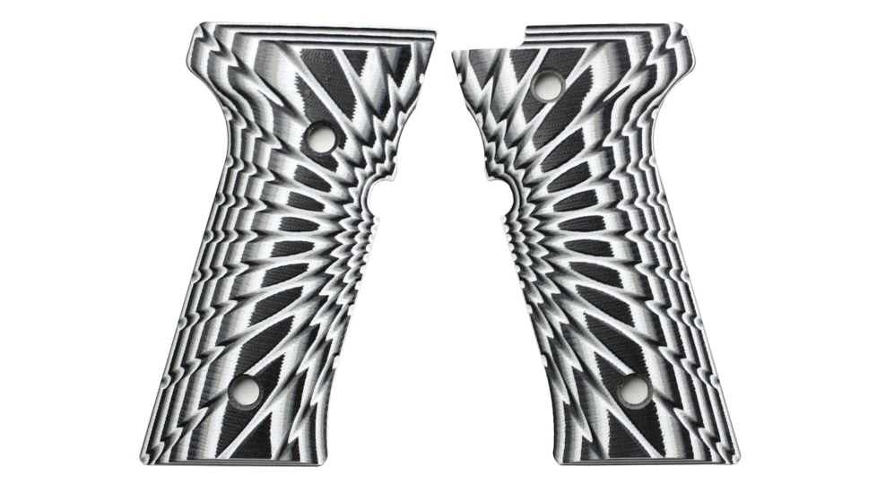 Stoner CNC Beretta 92 Starburst G10 Gun Grips Fits 92FS/96 M9 Series Pistol, Arctic Camo, STO-BR-B92-ST-ARC