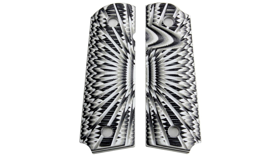 Stoner CNC Browning 1911-22 Aggressive Starburst G10 Gun Grips fit 1911-22 and .380 Auto 85% Frame, Arctic Camo, STO-BRN-AS-ARC