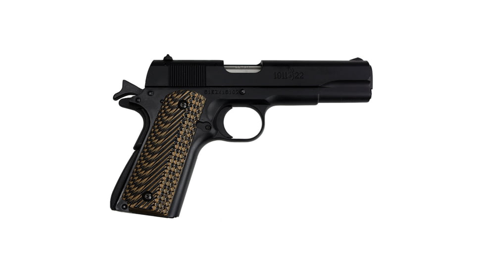 Stoner CNC Browning 1911-22 Slash and Burn G10 Gun Grips fit 1911-22 and .380 Auto 85% Frame, Brown Black, STO-BRN-SB-BNB