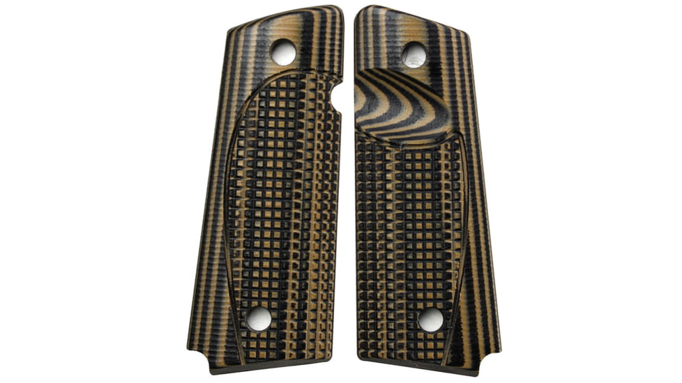 Stoner CNC Conceal Carry G10 Gun Grips fit Taurus PT1911, Brown Black, PT1911-Standard, STO-PT19-CC-STD-BNB