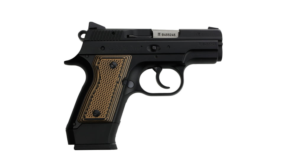 Stoner CNC CZ Rami G10 Gun Grips Full Checker Texture Pistol Panels Fits CZ 2075 Rami, Brown Black, STO-CZ-FC-BNB