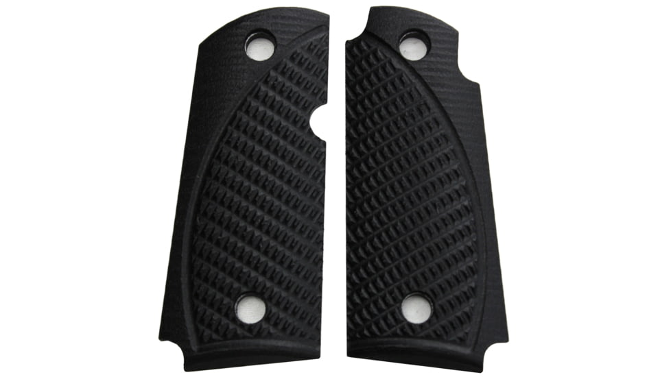 Stoner CNC Kimber Micro Carry .380 ACP Spartan G10 Gun Grips, Midnight Black, Non Ambi, STO-KM .380-SP-NO-BLK