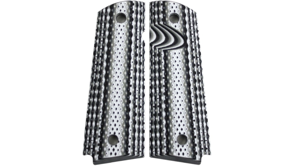 Stoner CNC Super Aggressive G10 Gun Grips fit 1911 Compact and Springfield EMP, Arctic Camo, 1911 Compact-Slim-Standard, STO-1911C-SA-STD-ARC-SLIM