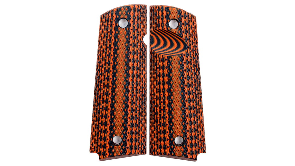 Stoner CNC Super Aggressive G10 Gun Grips fit Sig GSG, Orange Black, SIG GSG-Standard, STO-GSG-SA-STD-ORG