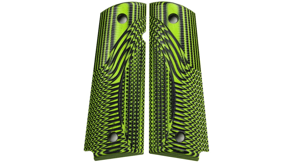 Stoner CNC Tactical Eclipse G10 Gun Grips fit Sig GSG, Neon Green Black, SIG GSG-Standard, STO-GSG-TE-STD-NG