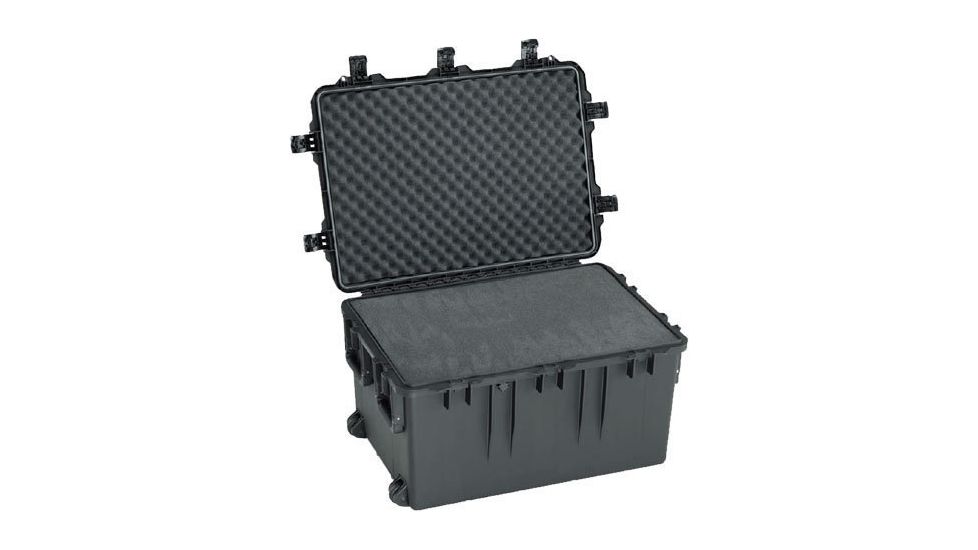 Pelican Storm Cases iM3075 Dry Box w/Wheels, 33.31x24.25x19.27in, Black, Padded Divider iM3075-00002