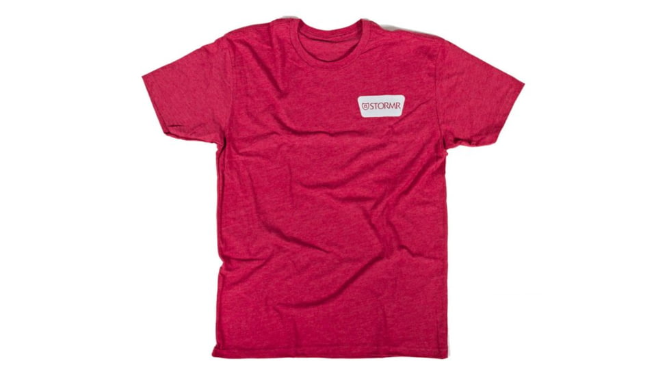 Stormr Wedge Logo T-Shirt, Red, Large, RT18-05-L