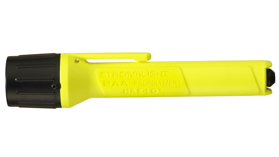 Streamlight 2Aa Propolymer Haz-Lo Flashlight, Atex Rated, 65 Lumen White Led, 2 X Aa Battery, Yellow, 67556