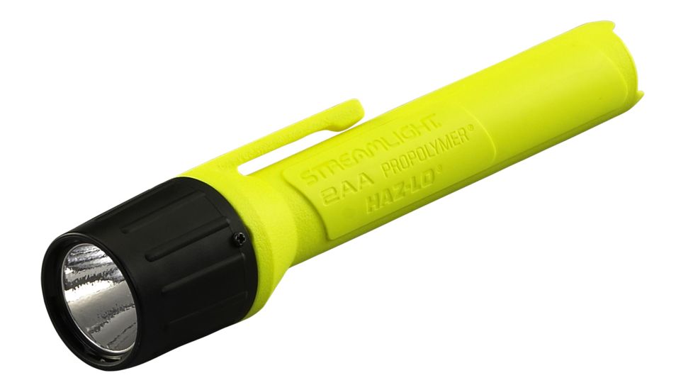 Streamlight 2Aaa Propolymer Haz-Lo Flashlight, Atex Rated, 60 Lumen White Led, 2 X Aaa Battery, Box, Yellow, 66508
