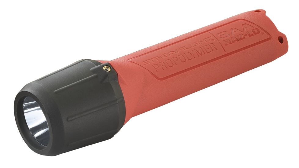 Streamlight 3Aa Propolymer Haz-Lo 7 Led Flashlight, Atex Rated, 57 Lumen White Led, 3 X Aa Battery, Blister Pack, Orange, 68772