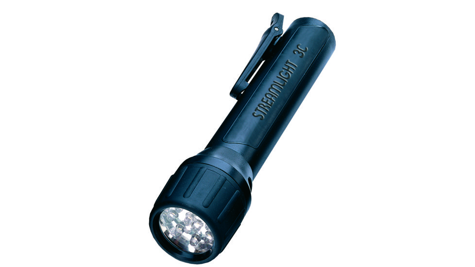 Streamlight 3C Propolymer Flashlight, 85 Lumen, Blue Led, Uses 3 X C Batteries, Black, 33313