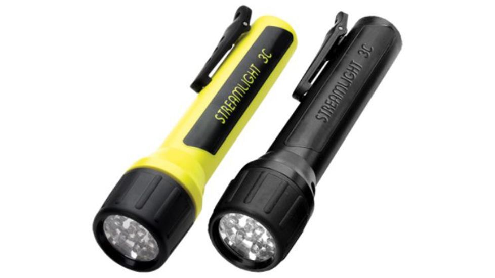 Streamlight 3C Propolymer Flashlights, Black, Yellow