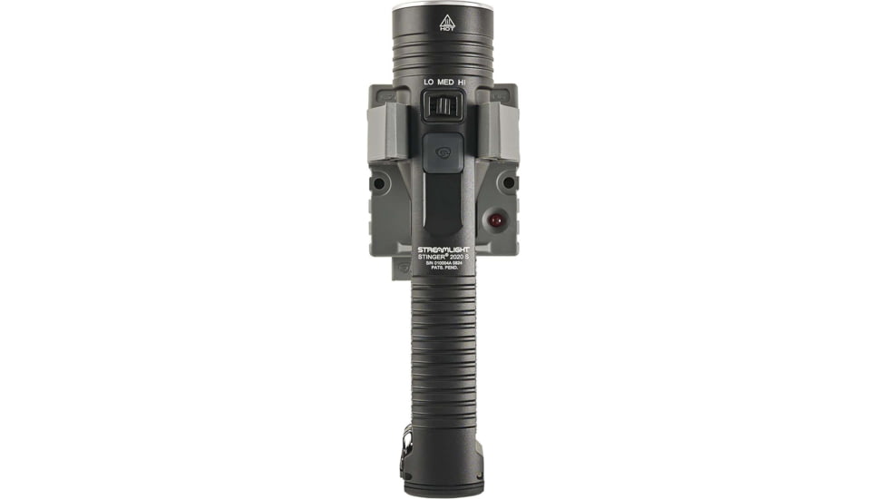 Streamlight Stinger 2020 S Rechargeable Lithium Ion 2000 Lumen LED Flashlight w/120V AC/12V DC Holder Charger, Black, 78202