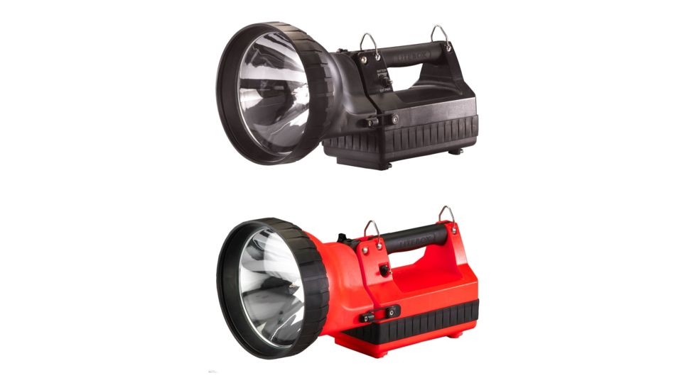 Streamlight H.I.D. LiteBox Searchlight - Rechargeable High Intensity Discharge FlashLight, Black, Orange