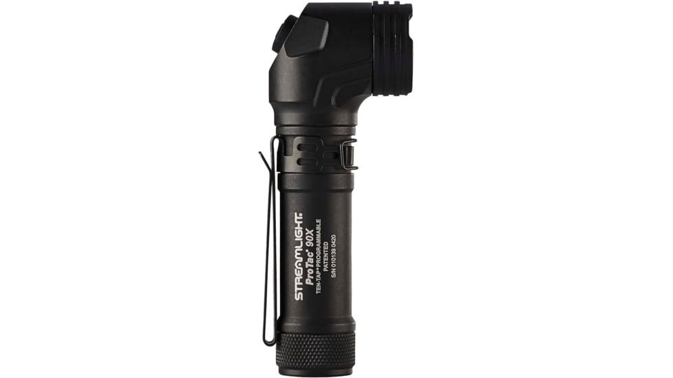 Streamlight ProTac 90X 2x CR123A LED Right Angle Multi-Fuel Tactical Flashlight, 1000 Lumens, Black, 88094