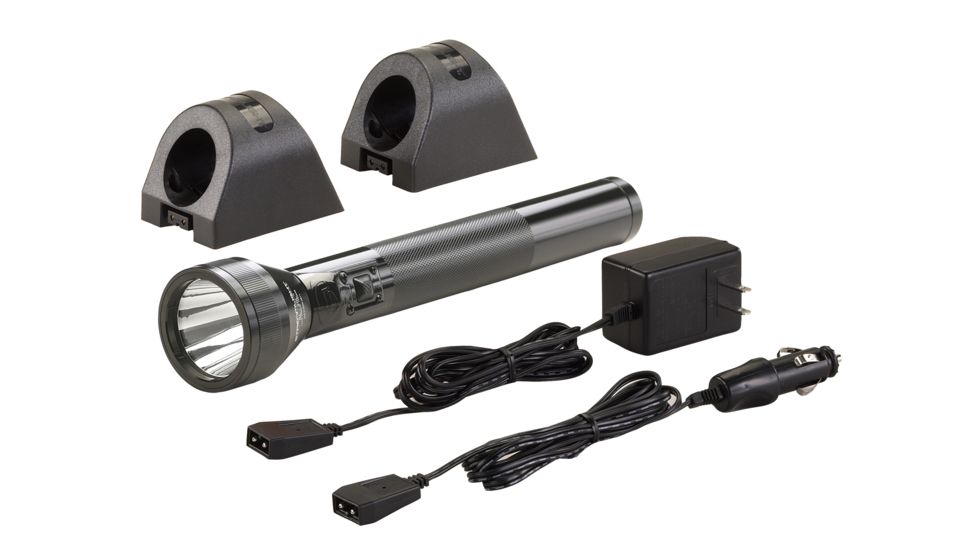 Streamlight SL-20L Rechargeable Flashlight, 120V AC/DC Charger, 2x NiMH Sleeves 20703