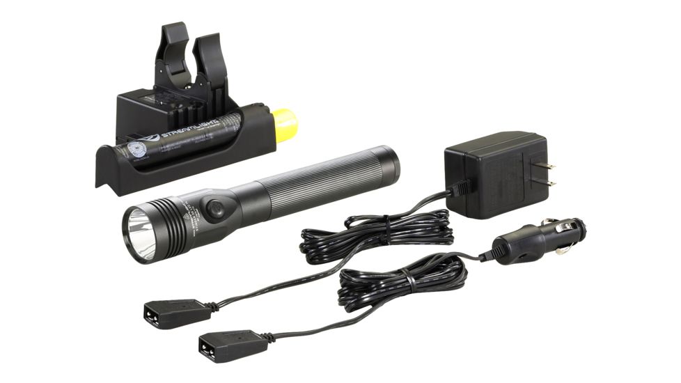 Streamlight Stinger DS LED HL Flashlight 800 Lumens w/120V AC/12V DC PiggyBack Smart Charge, NiMH Battery 75458