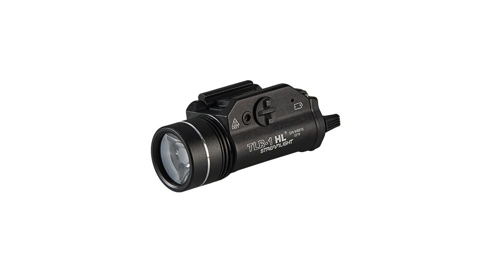 Streamlight TLR-1 HL LED Tactical Weapon Light Dual Remote Kit, CR123A, White, 1000 Lumens, Black, 69889