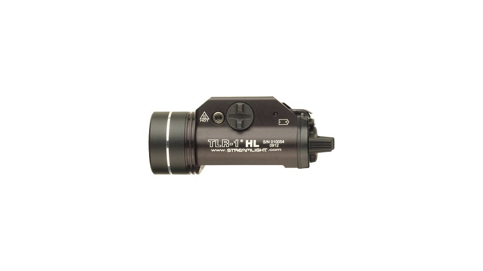 Streamlight TLR-1 HL LED Rail-Mounted Tactical Flashlight, 800 Lumens w/Lithium Batteries, Black, 69260