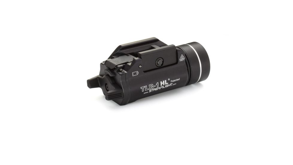 Streamlight TLR-1 HL LED Rail-Mounted Tactical Flashlight, 800 Lumens w/Lithium Batteries, Black, 69260