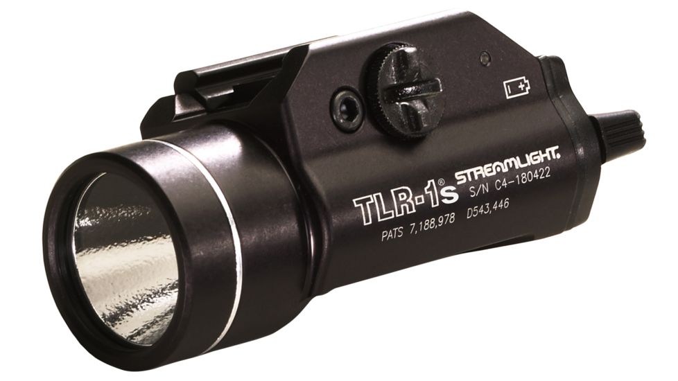 Streamlight TLR-1s C4 LED Rail-Mounted Weapon Flashlight, Black w/ Strobe Function 69210