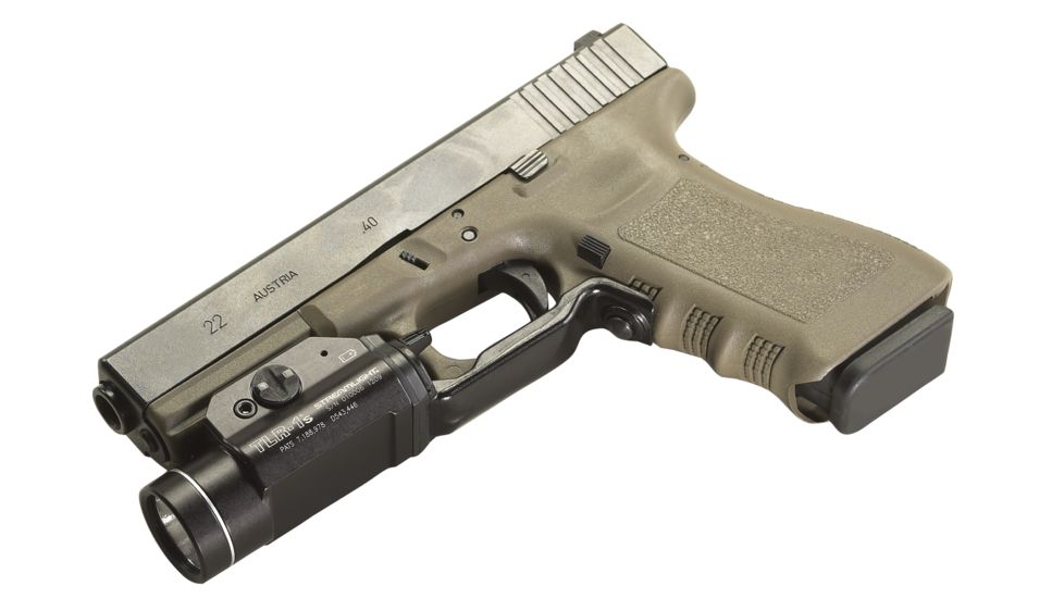 Streamlight TLR-1s C4 LED Rail-Mounted Weapon Flashlight, Black w/ Strobe Function 69210