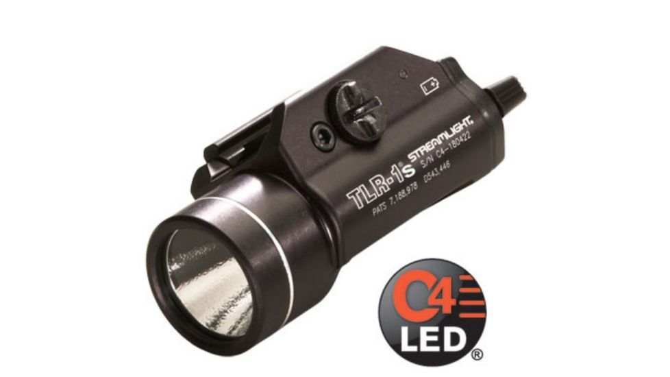 Streamlight TLR-1S With Strobe, CR123A Lithium, 300 Lumens, Black, 69211