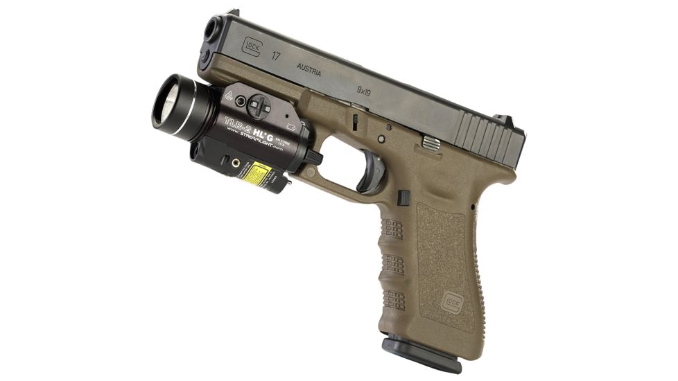 Streamlight TLR-2 HL G Rail Mounted Flashlight with Green Laser - 1000 Lumens, Black 69265
