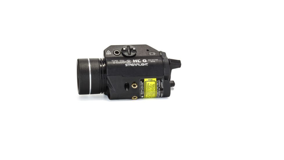Streamlight TLR-2 HL G Rail Mounted Flashlight with Green Laser - 1000 Lumens, Black 69265