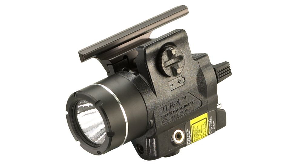 Streamlight TLR-4 Rail Mounted Laser Sight and Flashlight, CR2 Lithium, USP Full Only, Red, 170 Lumens,Black , 69242