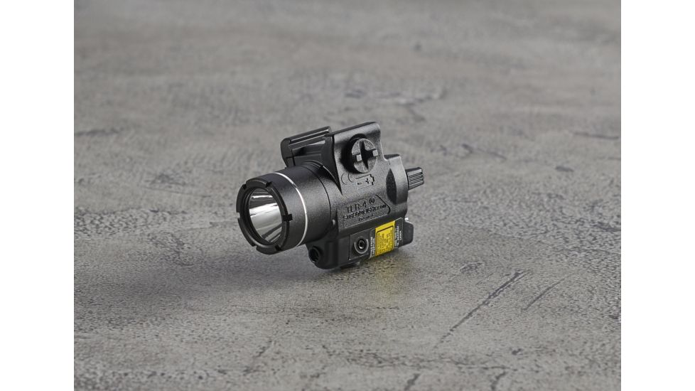 Streamlight TLR-4 Rail Mounted Laser Sight and Flashlight w/Rail Keys and Battery, CR2 Lithium, USP Compact Only, Red, 170 Lumens, Black, 69240