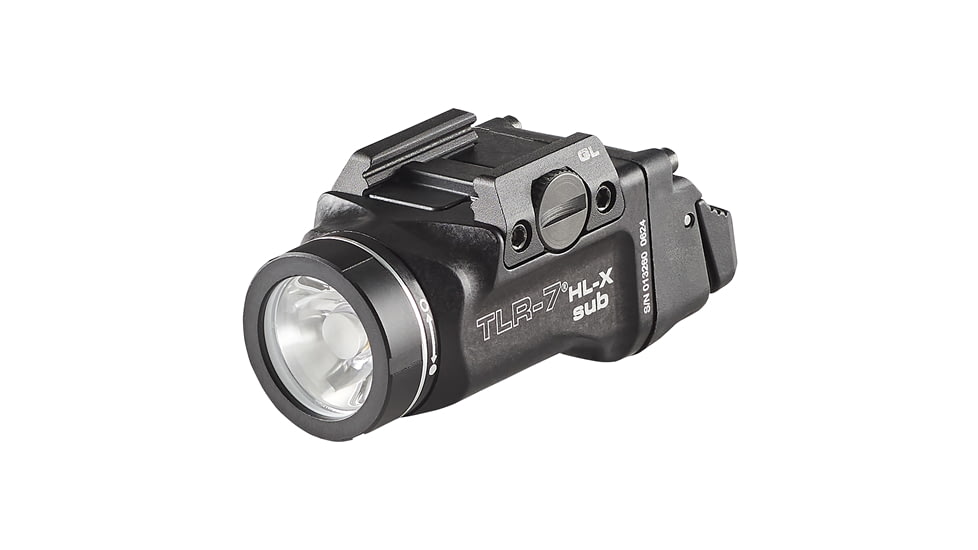 TLR-7 HL-X sub USB (GLOCK 43X/48 MOS | 43X/48 Rail) - Includes mounting kit with key, multi-tool, (1) SL-B9 Li-Ion rechargeable battery pack, and USB-C cord - Black