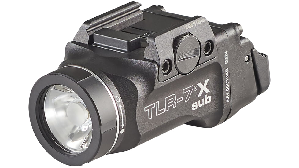 Streamlight TLR-7 X Sub Ultra-Compact LED Tactical Weapon Light, Glock 43X/48/MOS, Black, 69400