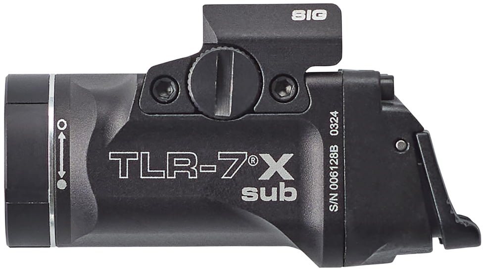 Streamlight TLR-7 X Sub Ultra-Compact LED Tactical Weapon Light, SIG Sauer P365/XL, Black, 69401