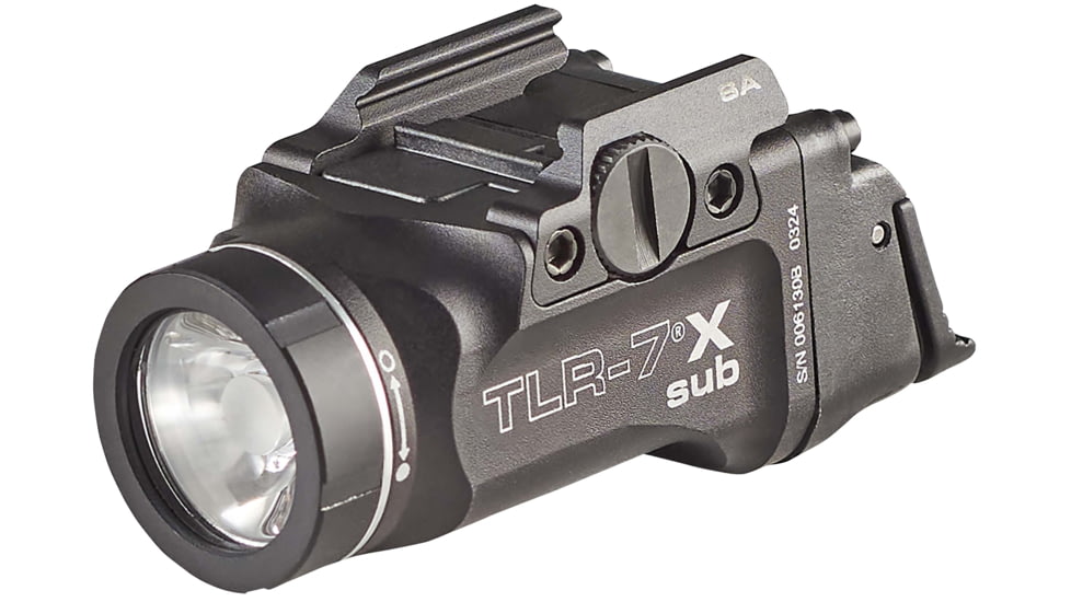 Streamlight TLR-7 X Sub Ultra-Compact LED Tactical Weapon Light, Springfield Armory Hellcat, CR123A, White, 500 Lumens, Black, 69404