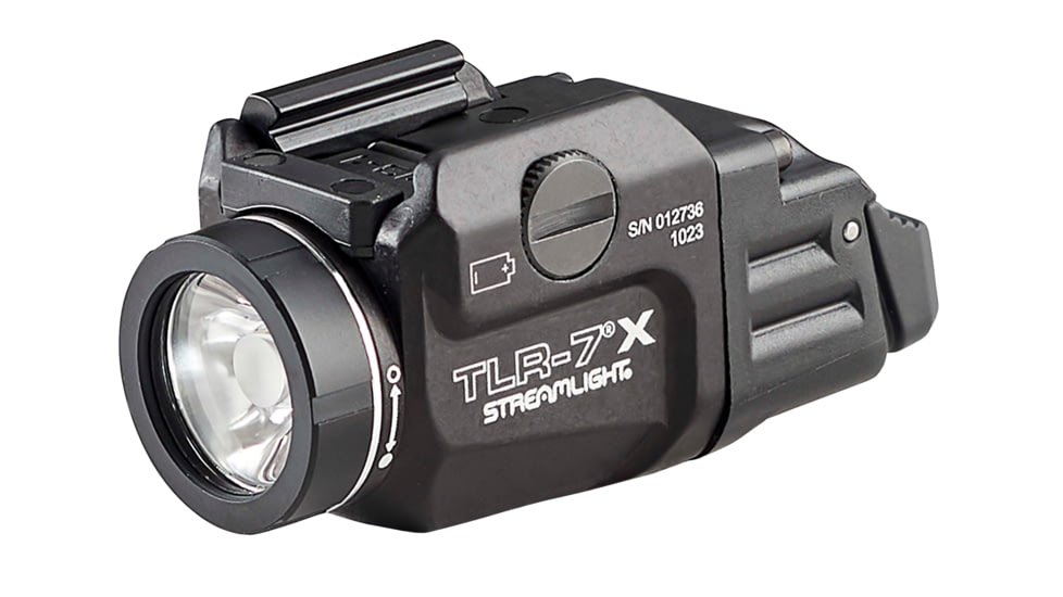 Streamlight TLR-7X Weapon Light, 500 Lumens, High Switch, CR123A Lithium Battery, Key Kit, 69423