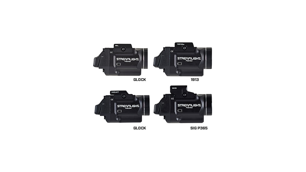 Streamlight TLR-8 Sub For Glock 43X/48 MOS LED Weapon Light w/ Red Laser, CR123A Lithium, White, 500 Lumens, Black, 69411