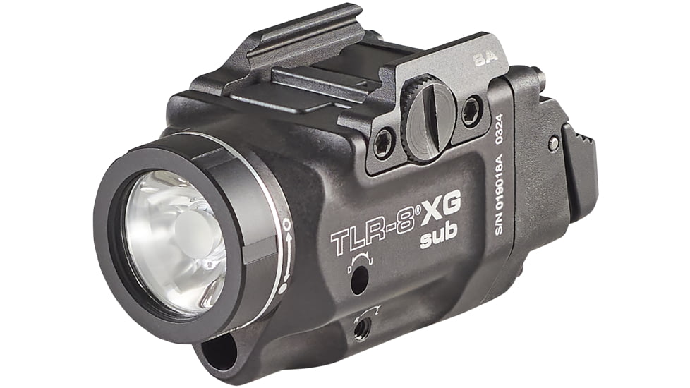 Streamlight TLR-8 G Sub For Hellcat LEDWeapon Light w/ Green Laser, CR123A Lithium, White, 500 Lumens, Black, 69439