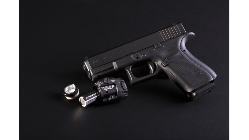Streamlight TLR-8 G Tactical Weapon Light w/Laser Sight, Rail Mounted, 500 Lumen LED, 510-520nm Green Laser, 1 x CR123A Battery, Black, 69430