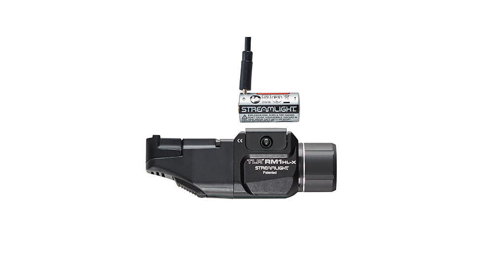 Streamlight TLR RM 1 HL-X USB 1000 Lumens Weapon Light System, SL-B9 Rechargeable, with Key Kit, Mounting Hardware, Straight Momentary Pressure Switch, And USB-C Cord, Black, 69483