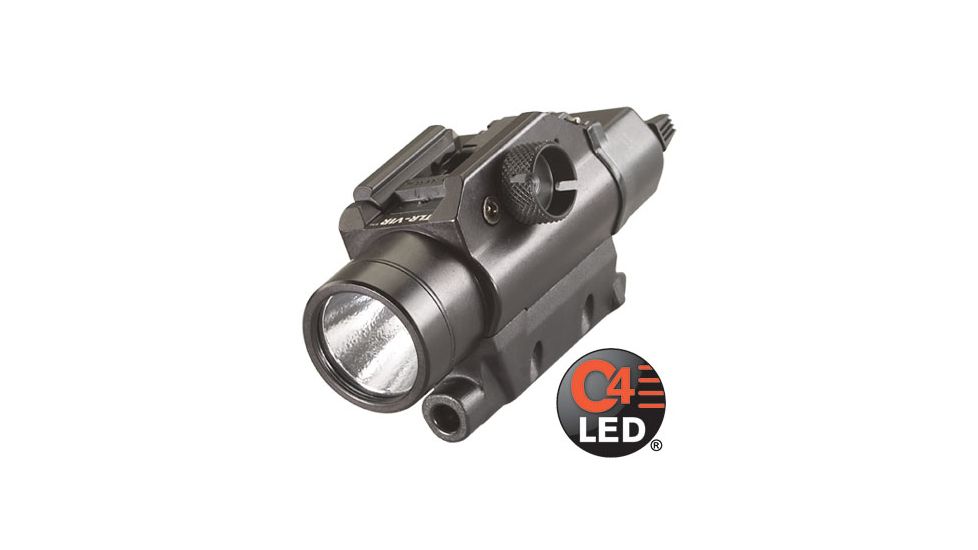 Streamlight TLR-VIR Pistol Mounted Tactical Light, White, 300 Lumens, Black, 69190