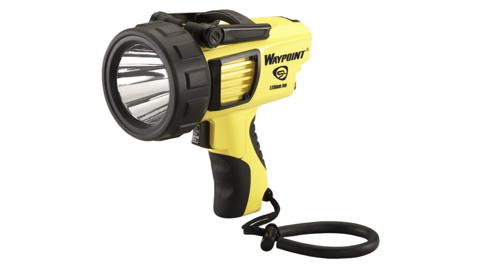 Streamlight Waypoint Rechargeable Spotlight, 1000 Lumen White Led, 44919 - International Ac Charge Cord, Yellow, 44920