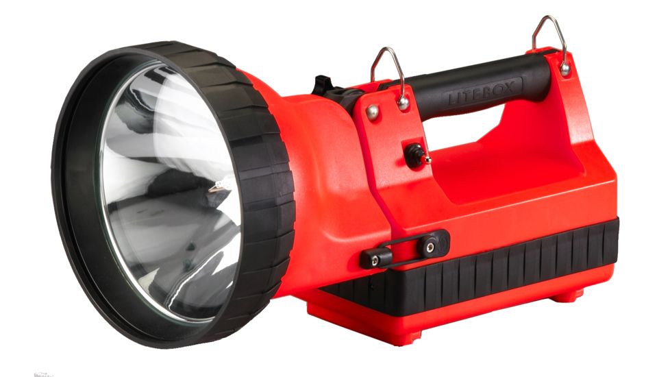 Streamlight H.I.D. LiteBox Searchlight - Rechargeable High Intensity Discharge Flashlight, Lamp Only, WITHOUT CHARGER, Orange, 45600