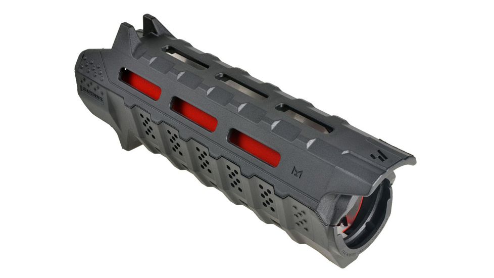 Strike Industries Carbine Length M-LOK Handguard, SI-STRIKE-HG-CBK-RED, Black / Red, One Size, SI-STRIKE-HG-CBK-RED