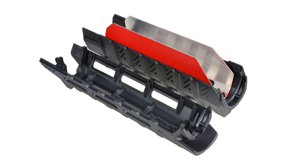 Strike Industries Carbine Length Handguard with Heat Shield, Red, SI-STRIKE-HG-CBK-RED